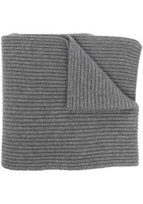Malo ribbed cashmere scarf - Grey