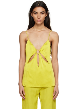 Stella McCartney Yellow V-Neck Tank Top