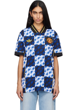 adidas Originals Blue Manchester United LFSTLR Jersey
