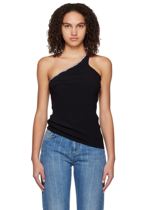 Stella McCartney Black Single-Shoulder Tank Top