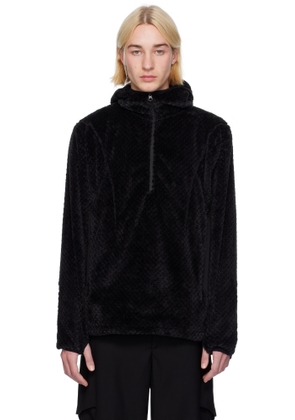 J EONGL I Black Fleece Half Zip-Up Jacket