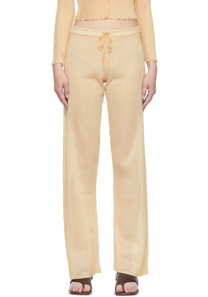 OUR LEGACY Beige Slow Lounge Pants