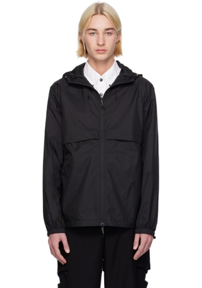 J EONGL I Black Camouflage Lasercut Windbreaker