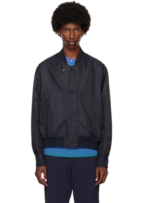 PS by Paul Smith Navy Graphic Pattern Bomber