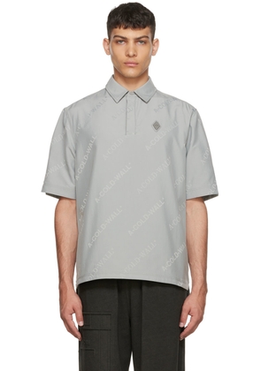 A-COLD-WALL* Gray Nylon Polo