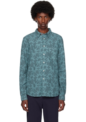 PS by Paul Smith Blue Patterned Shirt