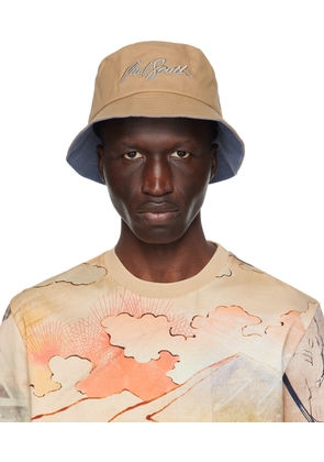 Paul Smith Beige Shadow Bucket Hat