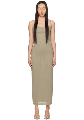 Miaou Khaki Thais Maxi Dress