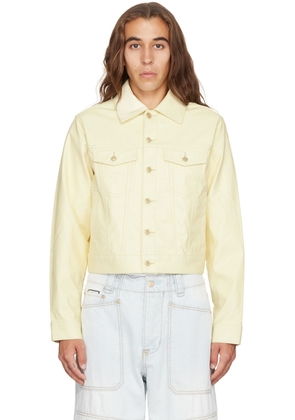 EYTYS SSENSE Exclusive Yellow Vegan Leather Jacket