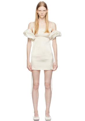 JACQUEMUS Off-White Le Chouchou 'La Mini Robe Chouchou' Minidress