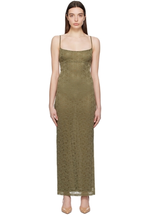 Miaou Green Thais Maxi Dress