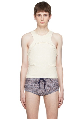 Eckhaus Latta Off-White Undone Tank Top