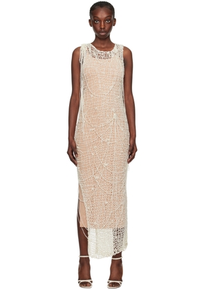 Sportmax White Layered Maxi Dress Set