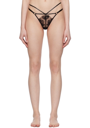 Agent Provocateur Black Litzia Thong
