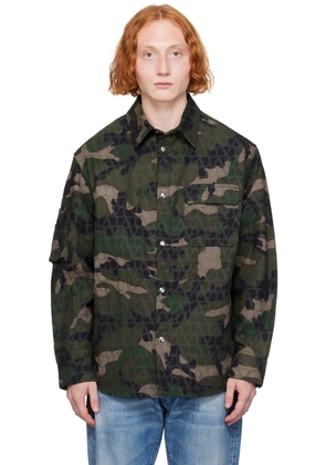 Valentino Green Camouflage Jacket