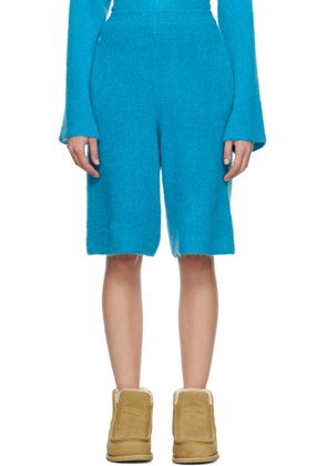 JW Anderson Blue Knitted Shorts