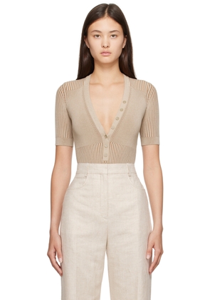JACQUEMUS Beige Le Chouchou 'Le Body Yauco' Bodysuit