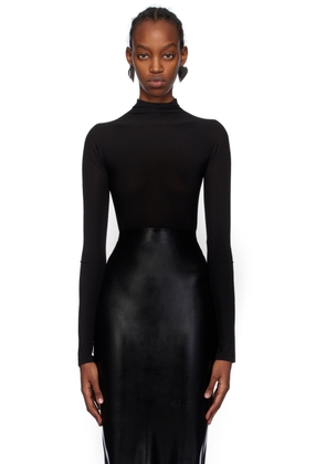 ALAÏA Black High Neck Bodysuit