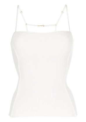 Jacquemus Sierra ribbed-knit top - White
