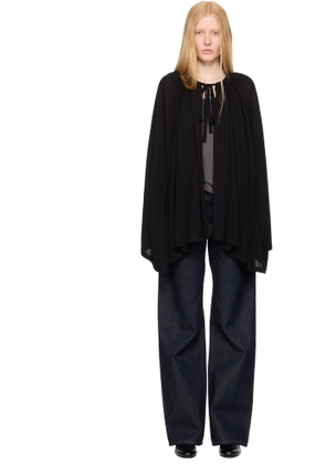 TOTEME Black Drawstring Cape