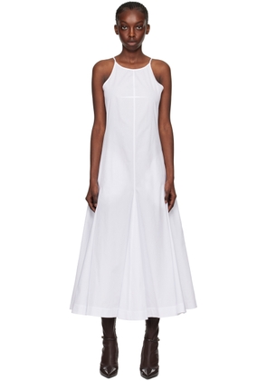 Sportmax White Cactus Midi Dress