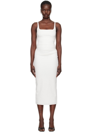 BEC + BRIDGE White Aveline Tuck Midi Dress