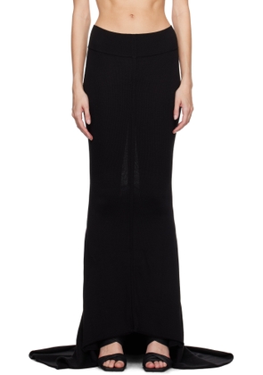 Rick Owens Black Porterville Dauphine Maxi Skirt