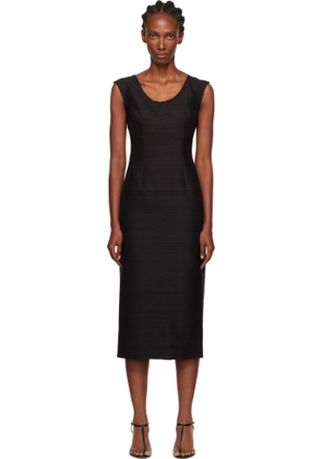 GIA STUDIOS Black Sabrina Midi Dress