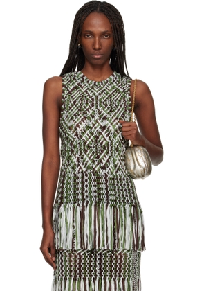 Wales Bonner Multicolor Java Macrame Top