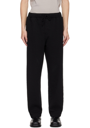 Craig Green Black Embroidered Linestitch Trousers