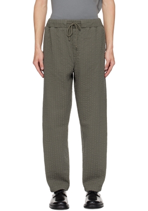 Craig Green Khaki Embroidered Linestitch Trousers