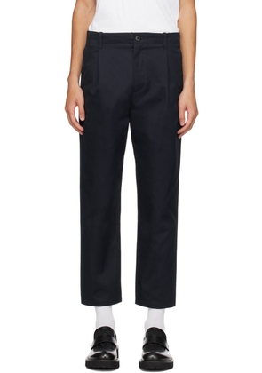 Valentino Navy Pleated Trousers