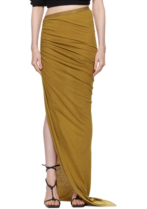 Rick Owens Tan Porterville Edfu Maxi Skirt