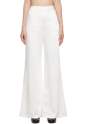 THIRD FORM White Flare Trousers