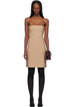 Courrèges Beige Bustier Lingerie Jersey Minidress