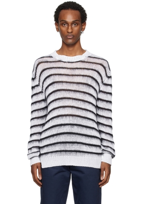 Marni White Stripe Sweater