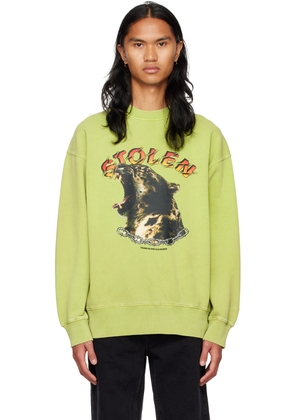 Stolen Girlfriends Club Green Wild Cat Sweatshirt