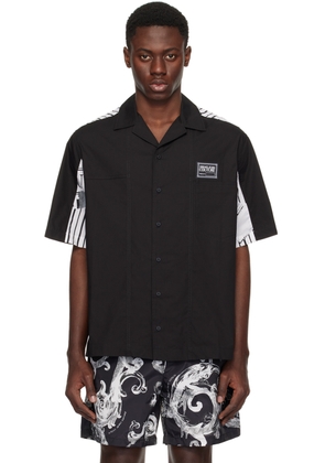 Versace Jeans Couture Black & White Magazine Shirt