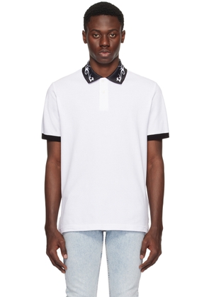 Versace Jeans Couture White Printed Polo