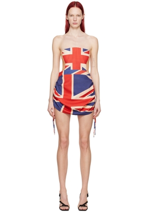 Sinead Gorey Beige & Red Corset Minidress