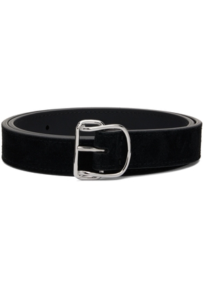 TOTEME Black Swirl Suede Belt