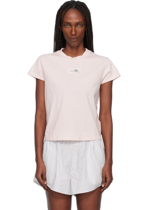 MM6 Maison Margiela Pink Numeric Cotton T-shirt