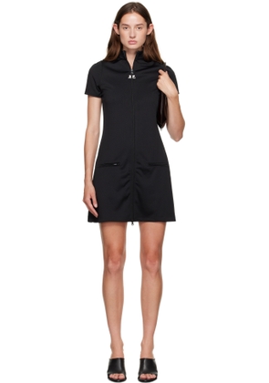 Courrèges Black Interlock Tracksuit Minidress