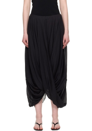 TOTEME Black Cocoon Maxi Skirt