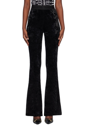 Versace Jeans Couture Black Velour Lounge Pants