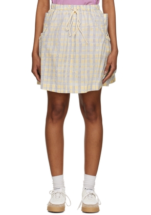 Story mfg. Blue & Yellow Salt Miniskirt