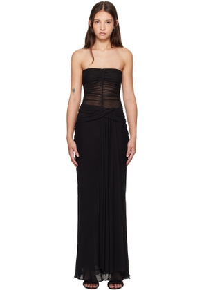 BEC + BRIDGE Black Noemi Strapless Maxi Dress