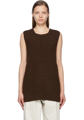 CAES SSENSE Exclusive Brown Alpaca Vest