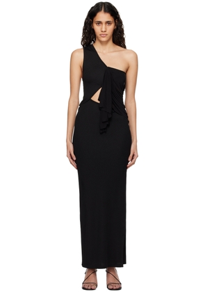 Christopher Esber Black Seneca Swirl Maxi Dress