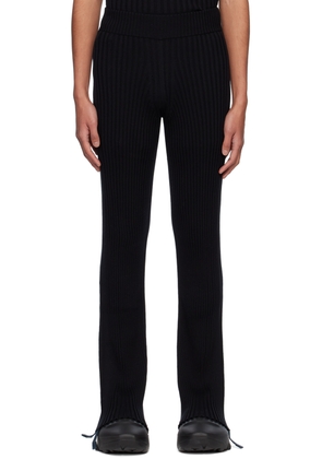Dion Lee Black Gathered Utility Lounge Pants